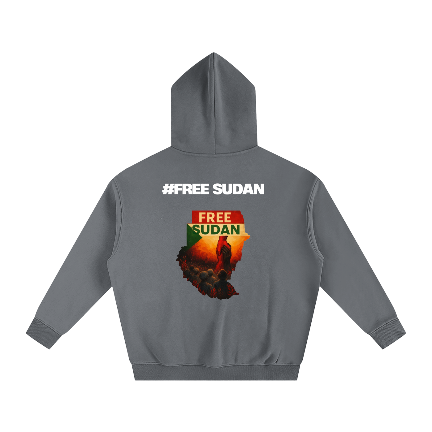 FREE SUDAN Fleeced Hoodie